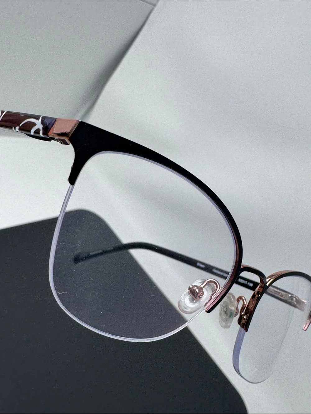 Vera Bradley Eyeglasses Frames Eileen Holland Garden HLG Black rose Gold 52-17